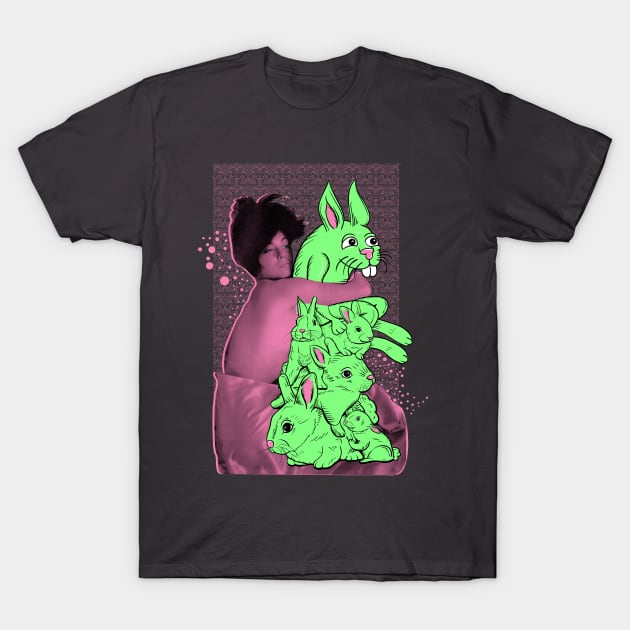 Bunny Pile T-Shirt by Moonguts